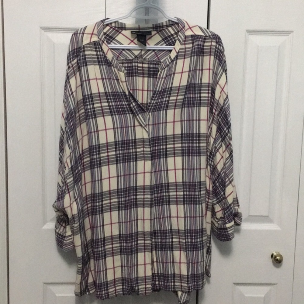 Lane Bryant Plaid Shirt